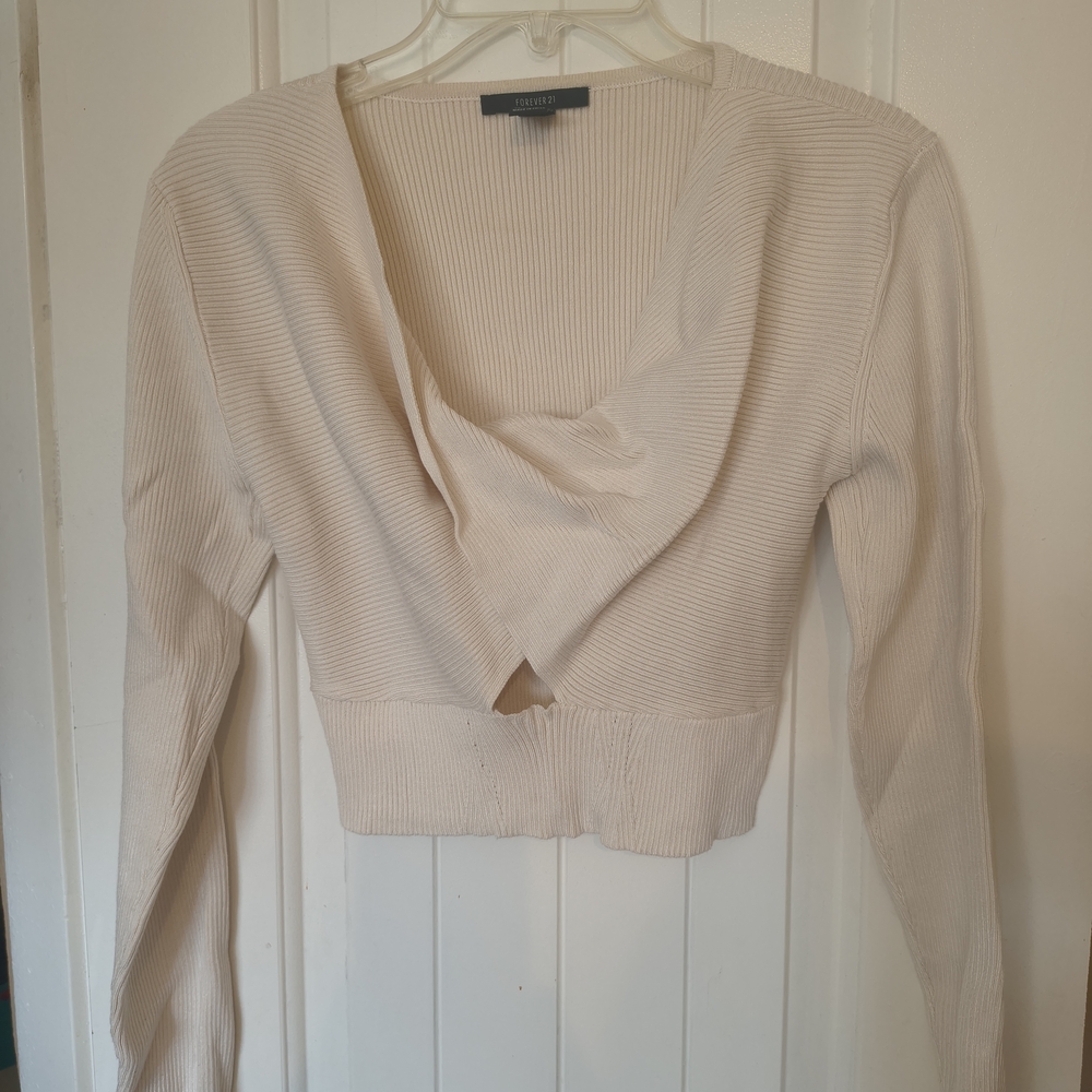 Forever 21 Beige Ribbed Top